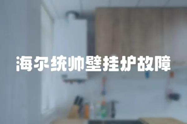 海爾統帥壁掛爐故障