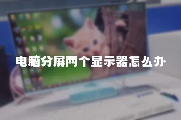 電腦分屏兩個顯示器怎么辦
