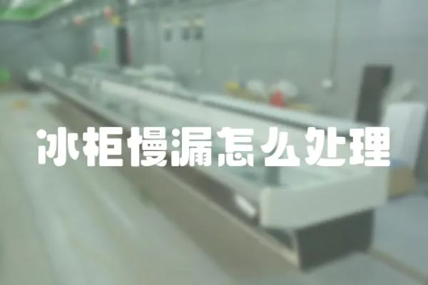 冰柜慢漏怎么處理