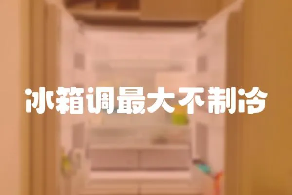 冰箱調(diào)最大不制冷