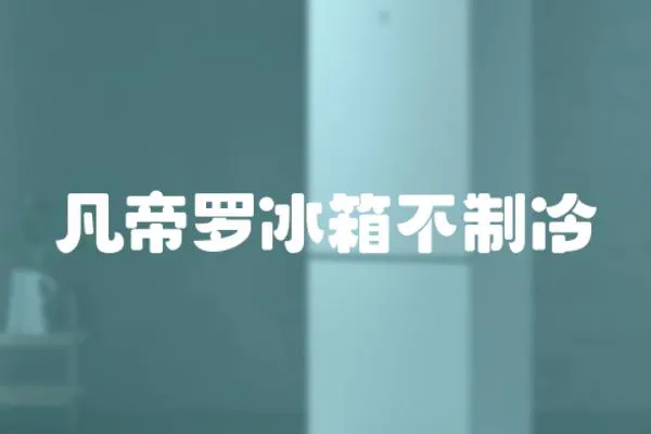 凡帝羅冰箱不制冷