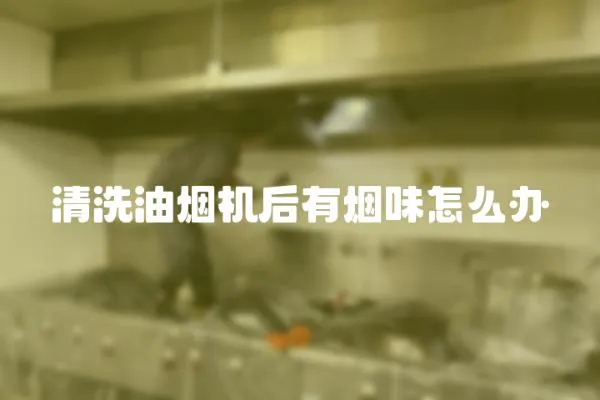 清洗油煙機(jī)后有煙味怎么辦