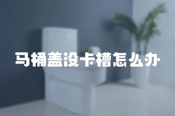 馬桶蓋沒卡槽怎么辦