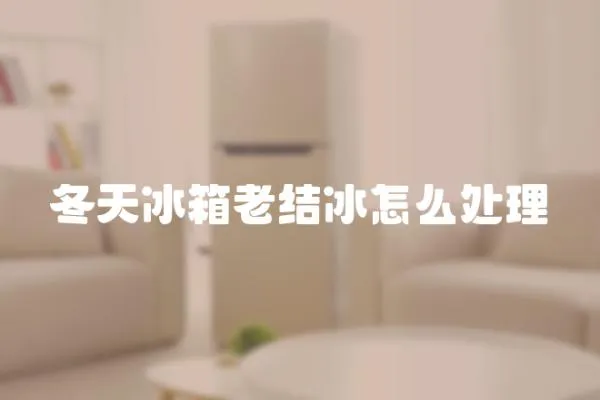 冬天冰箱老結(jié)冰怎么處理