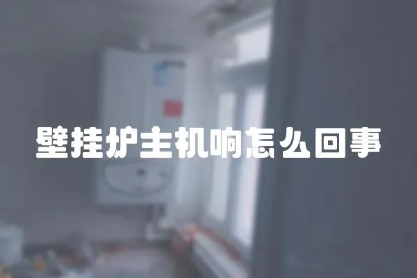 壁掛爐主機響怎么回事