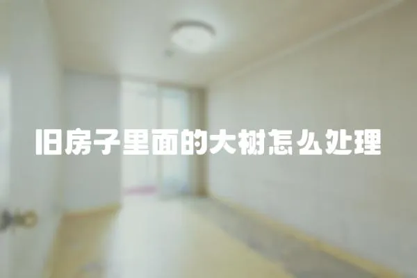 舊房子里面的大樹(shù)怎么處理