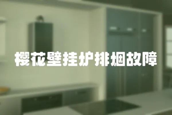 櫻花壁掛爐排煙故障