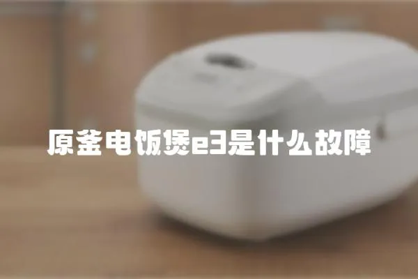 原釜電飯煲e3是什么故障