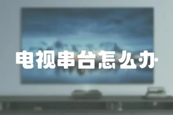 電視串臺怎么辦