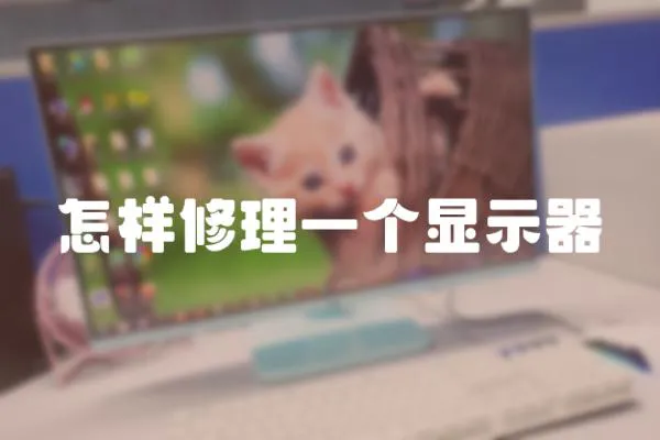 怎樣修理一個顯示器