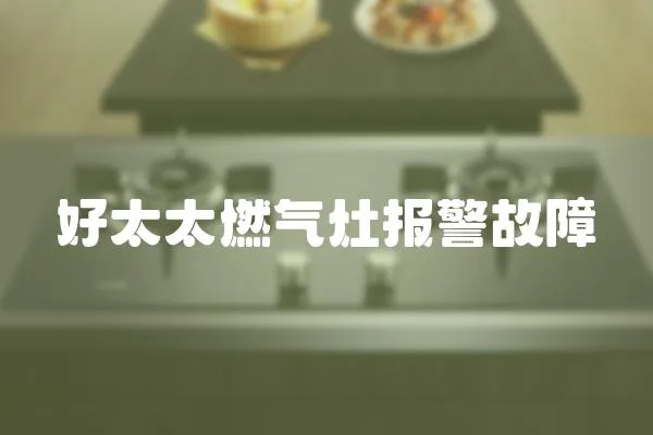好太太燃氣灶報警故障