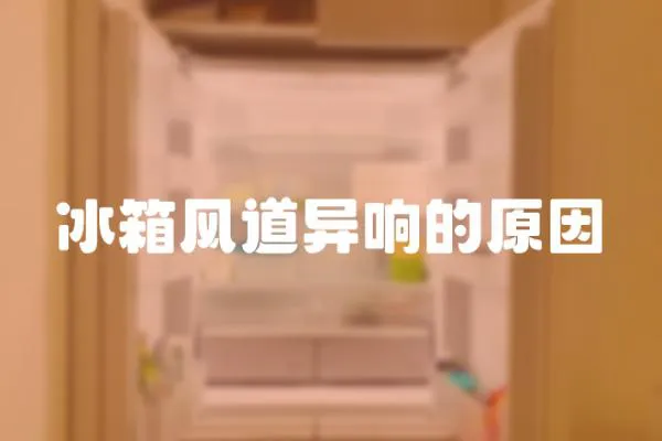 冰箱風道異響的原因
