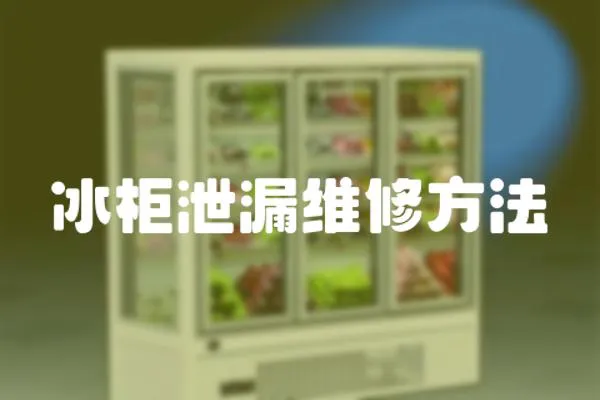 冰柜泄漏維修方法