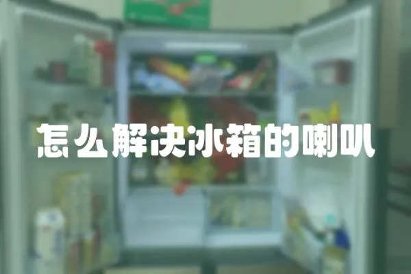 怎么解決冰箱的喇叭