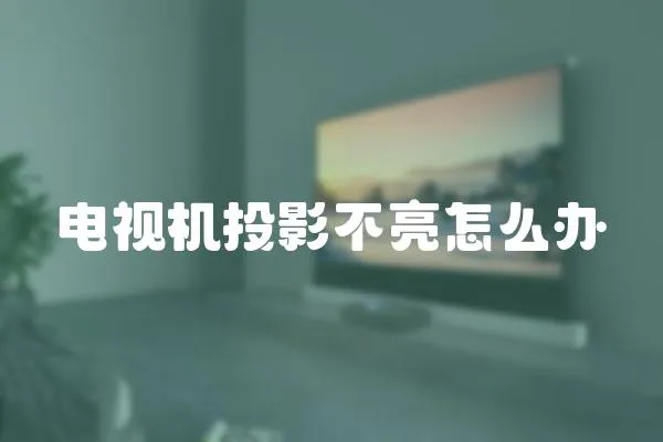 電視機投影不亮怎么辦