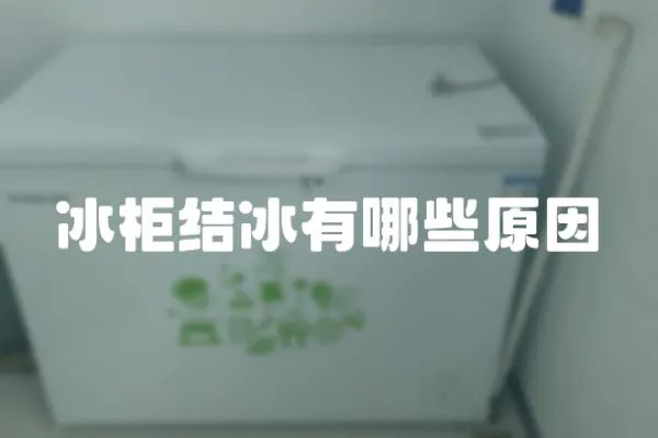 冰柜結冰有哪些原因