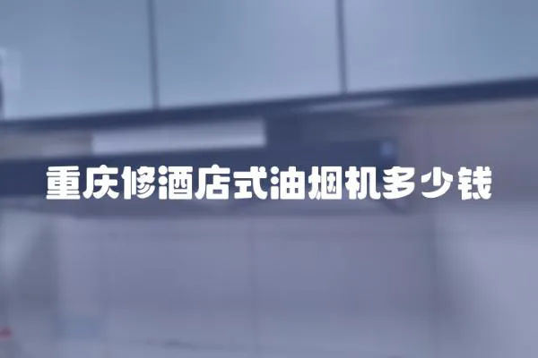 重慶修酒店式油煙機多少錢