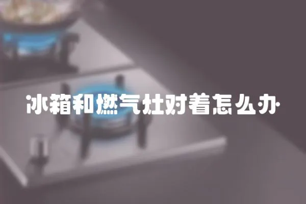 冰箱和燃氣灶對著怎么辦