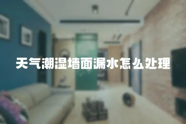 天氣潮濕墻面漏水怎么處理