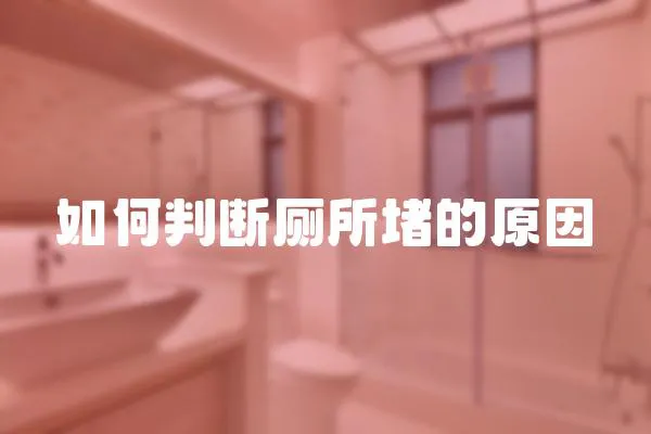 如何判斷廁所堵的原因