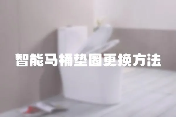 智能马桶垫圈更换方法