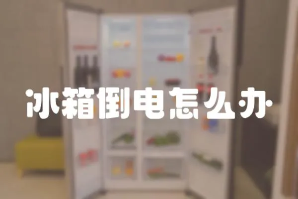 冰箱倒電怎么辦