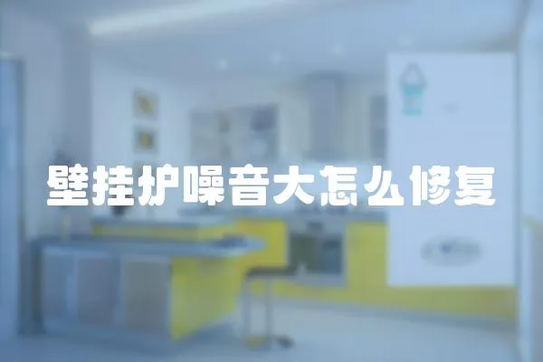 壁掛爐噪音大怎么修復