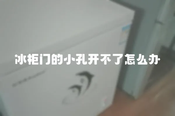 冰柜門的小孔開不了怎么辦