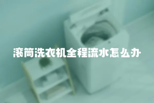 滾筒洗衣機全程流水怎么辦