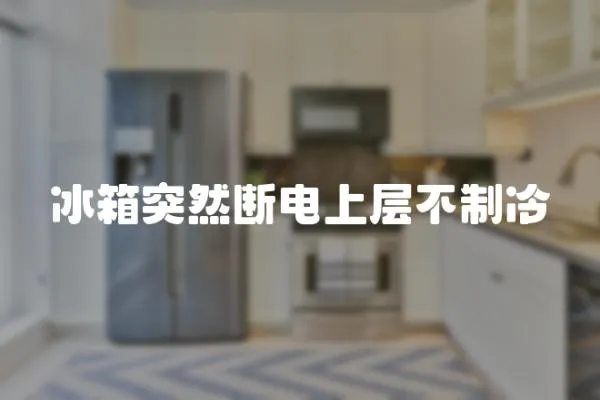 冰箱突然斷電上層不制冷