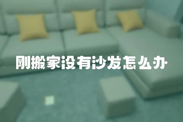 剛搬家沒有沙發怎么辦