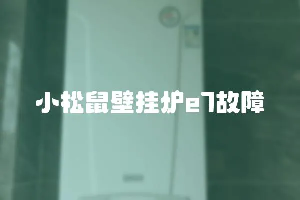 小松鼠壁掛爐e7故障