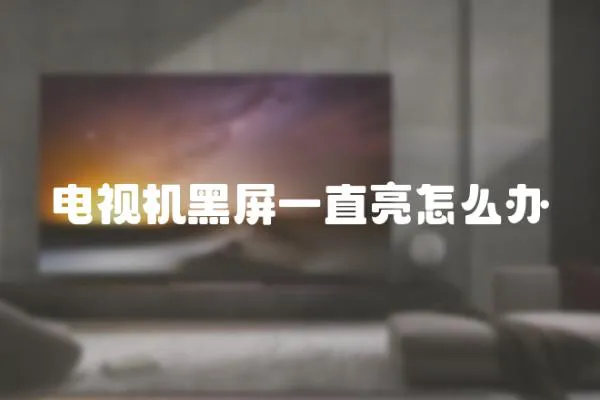 電視機黑屏一直亮怎么辦