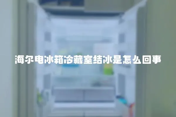 海爾電冰箱冷藏室結(jié)冰是怎么回事
