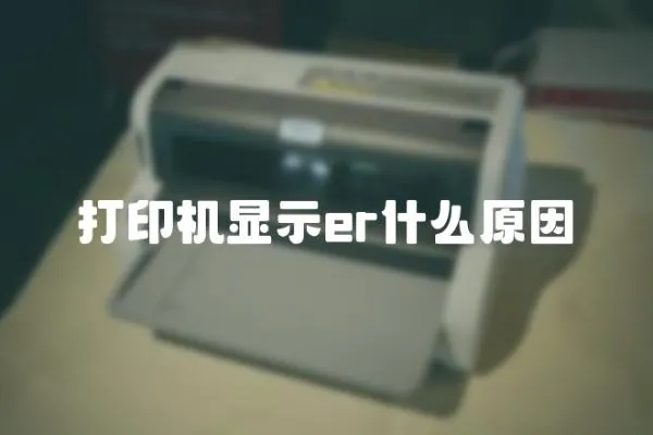 打印機顯示er什么原因