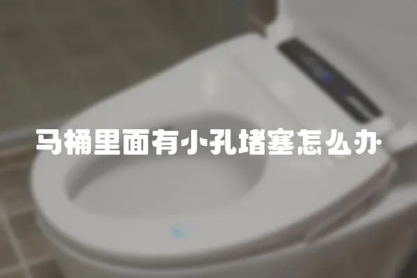 馬桶里面有小孔堵塞怎么辦