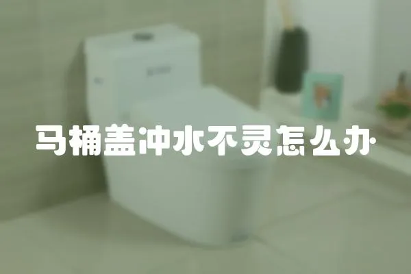 馬桶蓋沖水不靈怎么辦