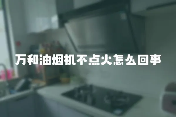 萬和油煙機不點火怎么回事