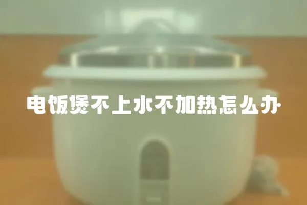 電飯煲不上水不加熱怎么辦