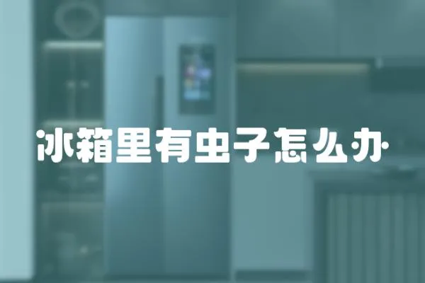 冰箱里有蟲子怎么辦