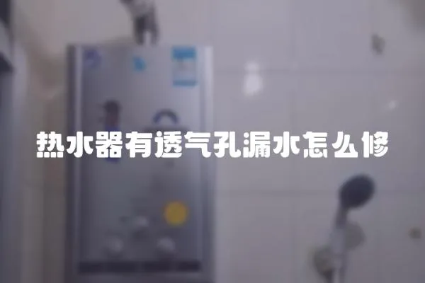 熱水器有透氣孔漏水怎么修