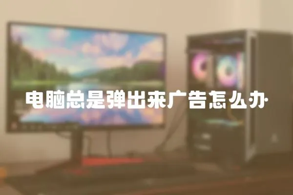 電腦總是彈出來廣告怎么辦