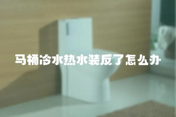 馬桶冷水熱水裝反了怎么辦