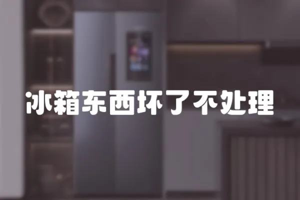 冰箱東西壞了不處理