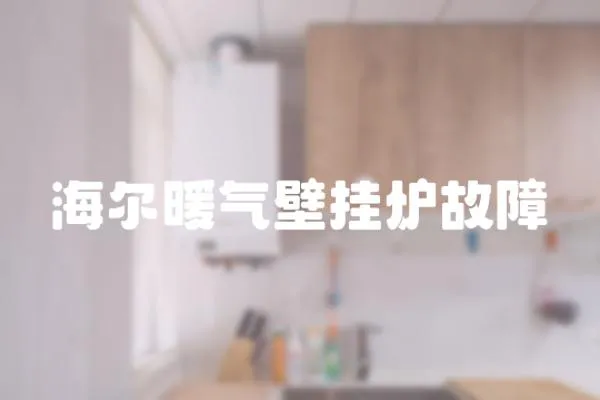 海爾暖氣壁掛爐故障