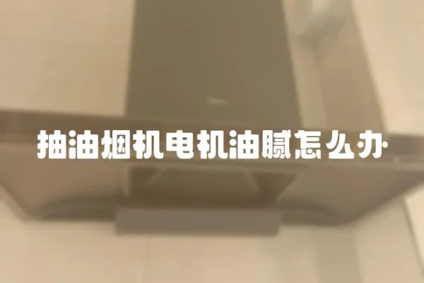 抽油煙機電機油膩怎么辦