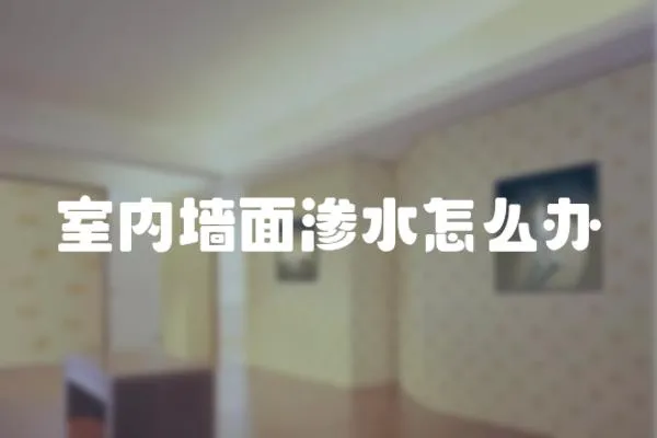 室內(nèi)墻面滲水怎么辦