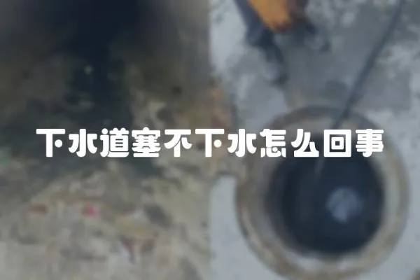下水道塞不下水怎么回事