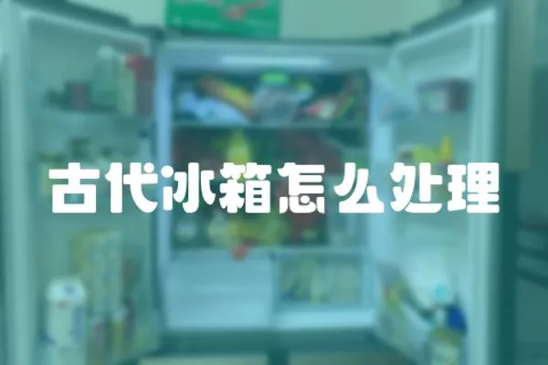 古代冰箱怎么處理
