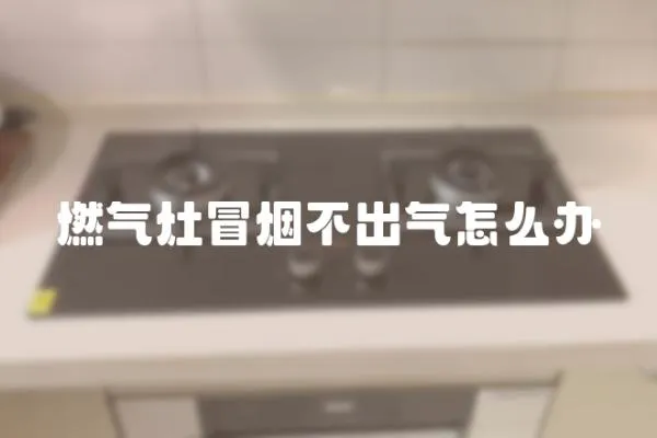 燃氣灶冒煙不出氣怎么辦
